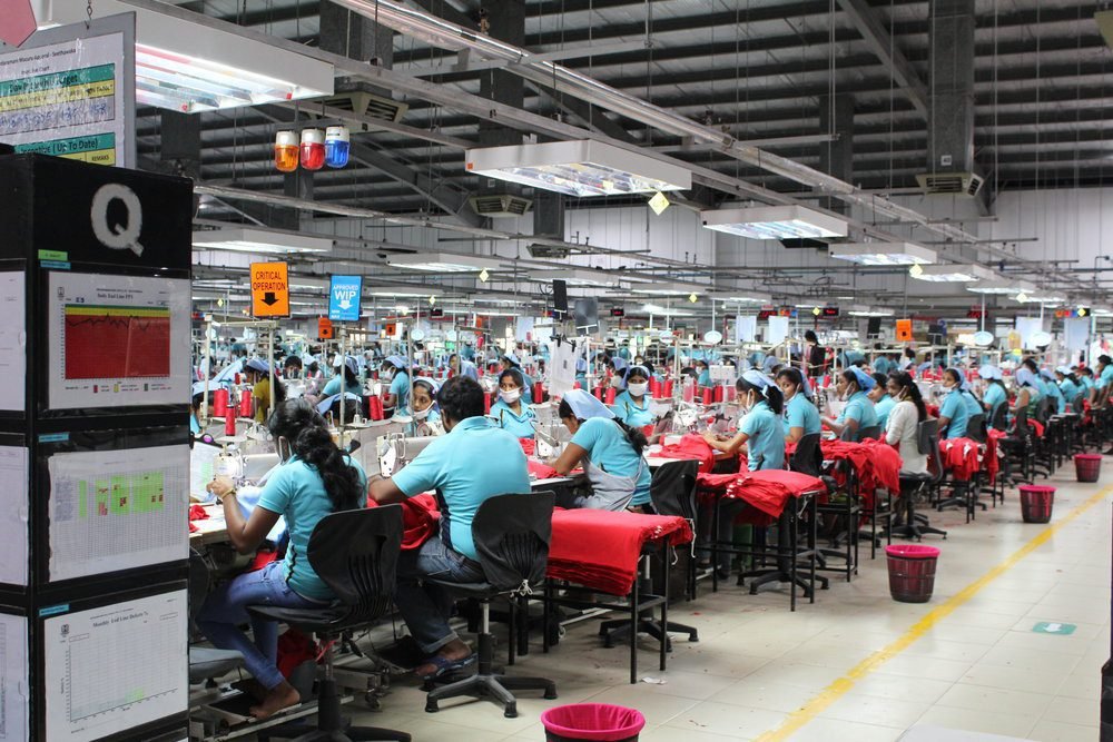 Fast fashion factory workers