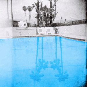 A sunset in VenAn L.A. pool shot on 120 film with a Holga camera.